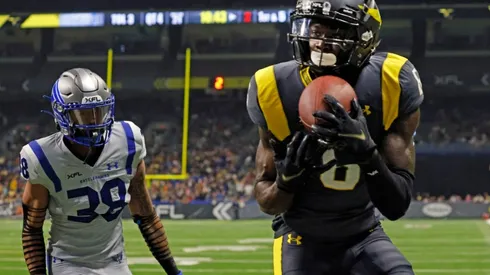 XFL players, Fred Brown and Brandon Sebastian in 2023