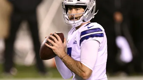 Ben DiNucci of the Seattle Sea Dragons during his time playing for the Dallas Cowboys