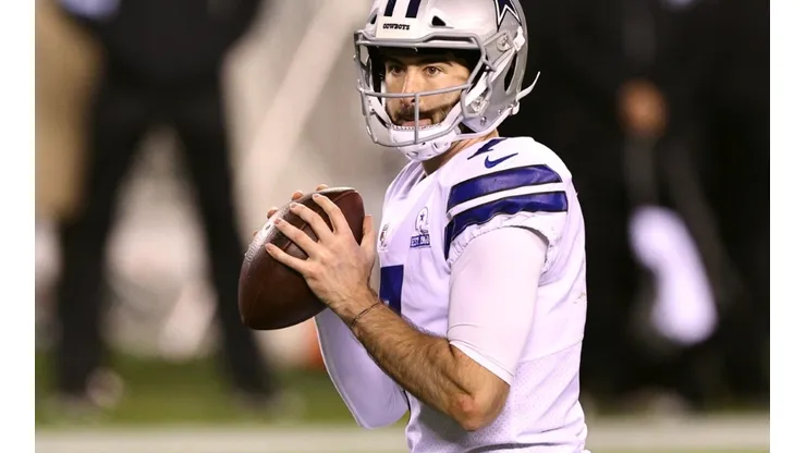 Ben DiNucci of the Seattle Sea Dragons during his time playing for the Dallas Cowboys