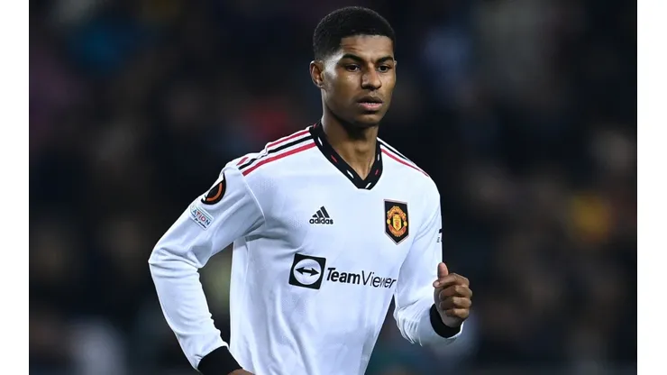 Marcus Rashford scored for Manchester United against Barcelona in the UEL
