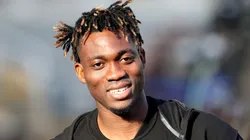 Christian Atsu with Newcastle