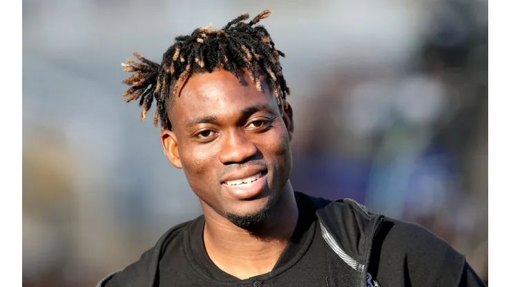 Christian Atsu with Newcastle