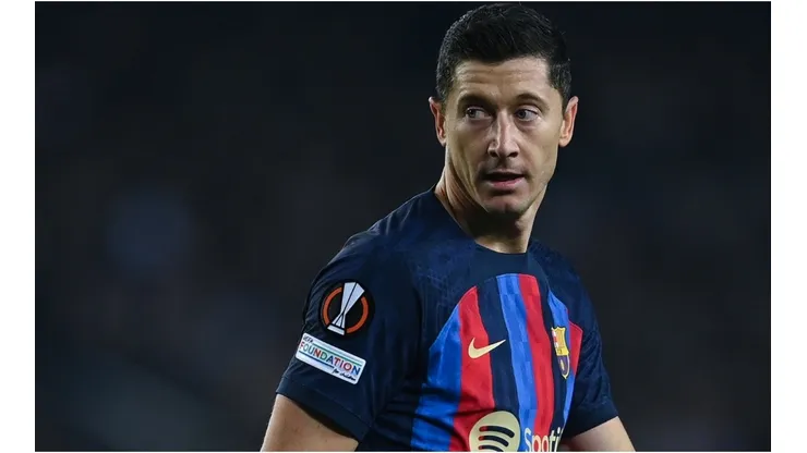 Robert Lewandowski of FC Barcelona