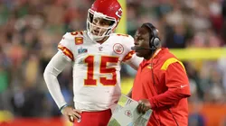 Patrick Mahomes and Eric Bieniemy with the Kansas City Chiefs