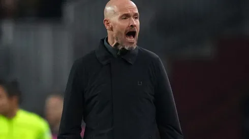 Erik ten Hag at Camp Nou against Barcelona