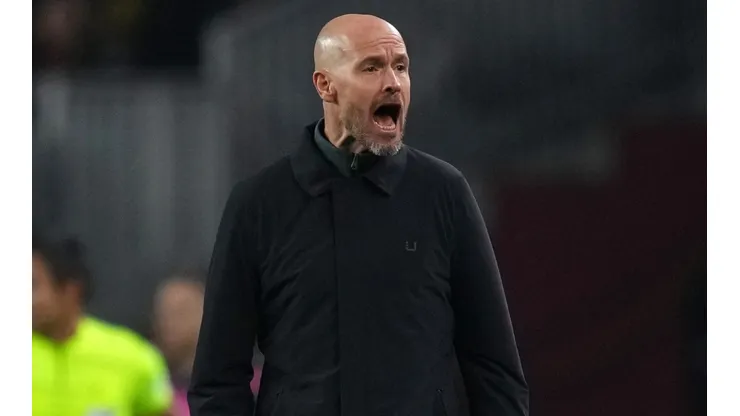 Erik ten Hag at Camp Nou against Barcelona