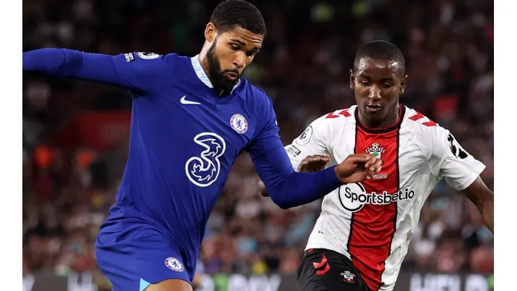 Ruben Loftus-Cheek of Chelsea and Ibrahima Diallo of Southampton