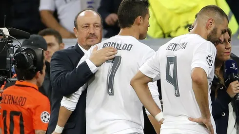 Rafael Benitez and Cristiano Ronaldo