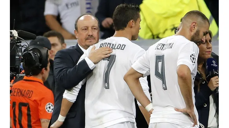 Rafael Benitez and Cristiano Ronaldo