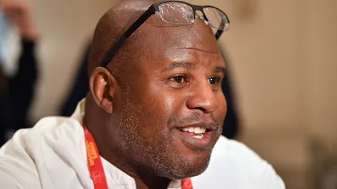 Eric Bieniemy with the Kansas City Chiefs