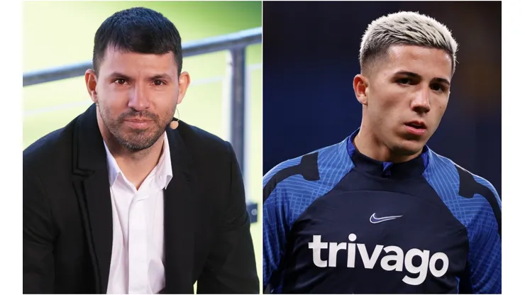 Sergio Aguero and Enzo Fernandez