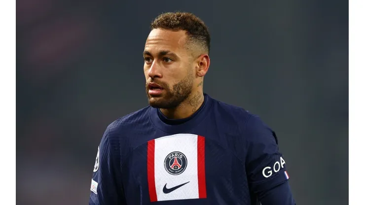 Neymar with PSG during the Champions League's game against Bayern Munich in the Round of 16