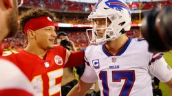 Patrick Mahomes (left) and Josh Allen.