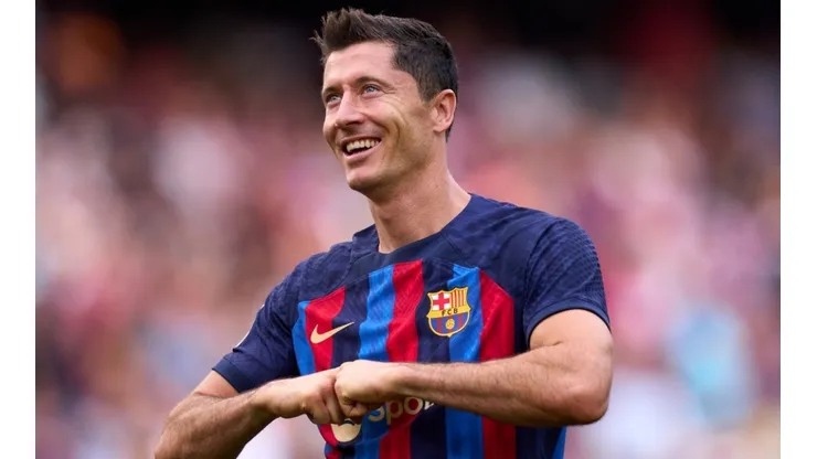 Robert Lewandowski with FC Barcelona