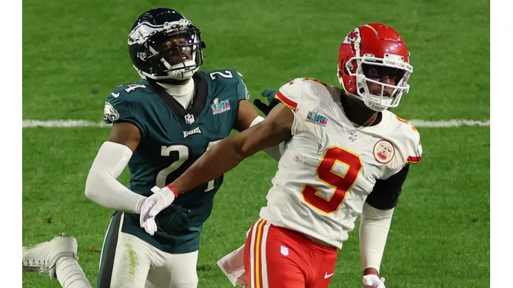 James Bradberry (left, Philadelphia Eagles), Juju Smith-Schuster (right, Kansas City Chiefs) - Super Bowl LVII - NFL 2022