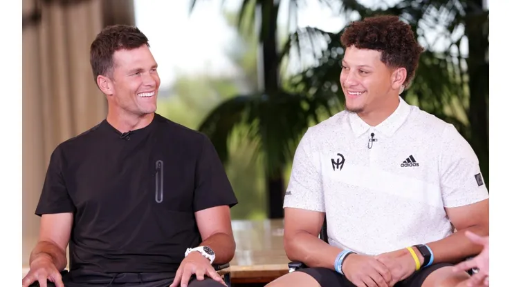 Tom Brady (left), Patrick Mahomes (right) - 2022