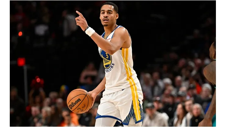Jordan Poole #3 of the Golden State Warriors
