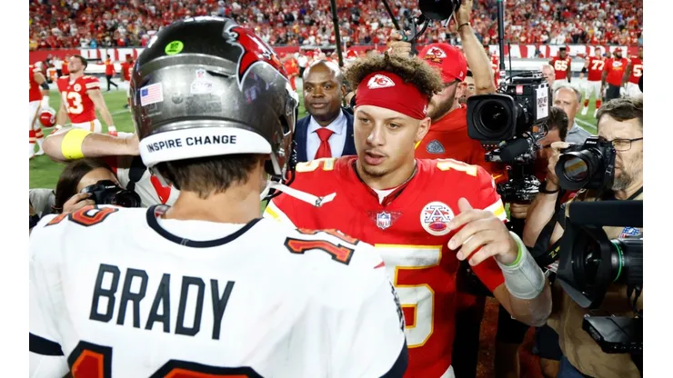 Tom Brady and Patrick Mahomes - Tampa Bay Buccaneers vs Kansas City Chiefs - NFL 2022