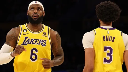 LeBron James (left) and Anthony Davis.