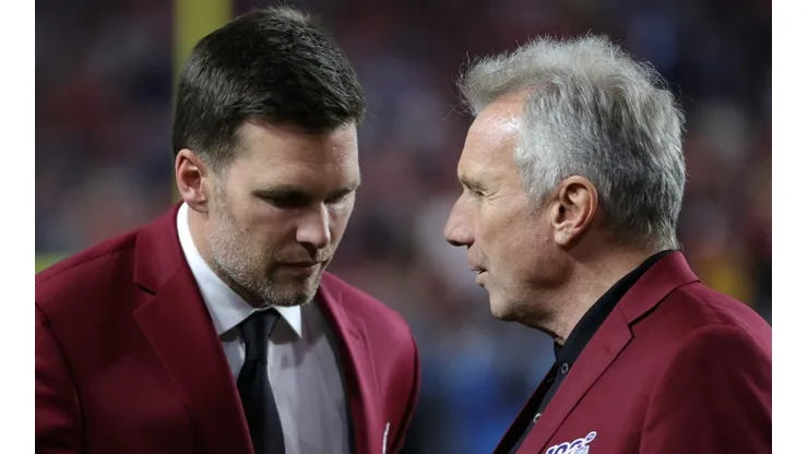 Tom Brady (left), Joe Montana (right)