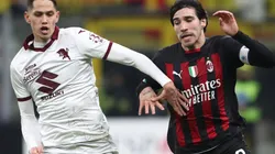 Sasa Lukic of Torino and Sandro Tonali of Milan