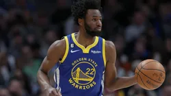 Andrew Wiggins #22 of the Golden State Warriors