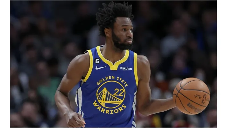 Andrew Wiggins #22 of the Golden State Warriors