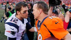 Tom Brady (left, New England Patriots), Peyton Manning (right, Denver Broncos) - NFL 2013