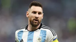 Lionel Messi with Argentina at the Qatar 2022 World Cup