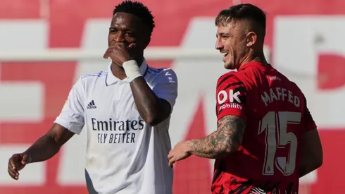 Vinicius Jr (left), Pablo Maffeo (right) - Mallorca vs Real Madrid - LaLiga 22/23