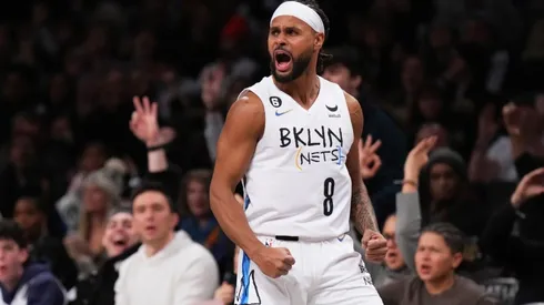 Patty Mills #8 of the Brooklyn Nets