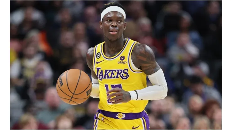 Dennis Schroder #17 of the Los Angeles Lakers