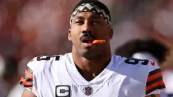 Myles Garrett with the Cleveland Browns