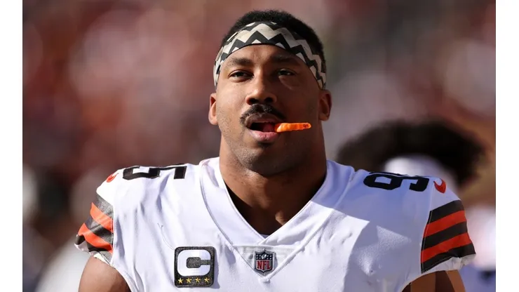 Myles Garrett with the Cleveland Browns