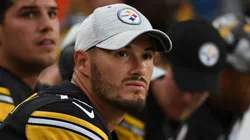 Mitch Trubisky and Mason Rudolph with the Pittsburgh Steelers