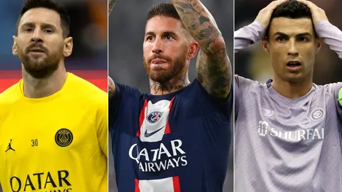 Lionel Messi, Sergio Ramos, and Cristiano Ronaldo