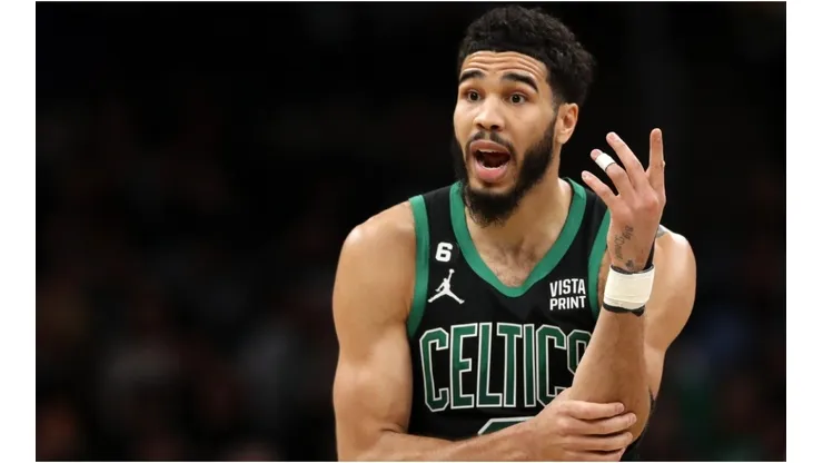 Jayson Tatum #0 of the Boston Celtics