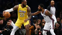 LeBron James against Kyrie Irving.