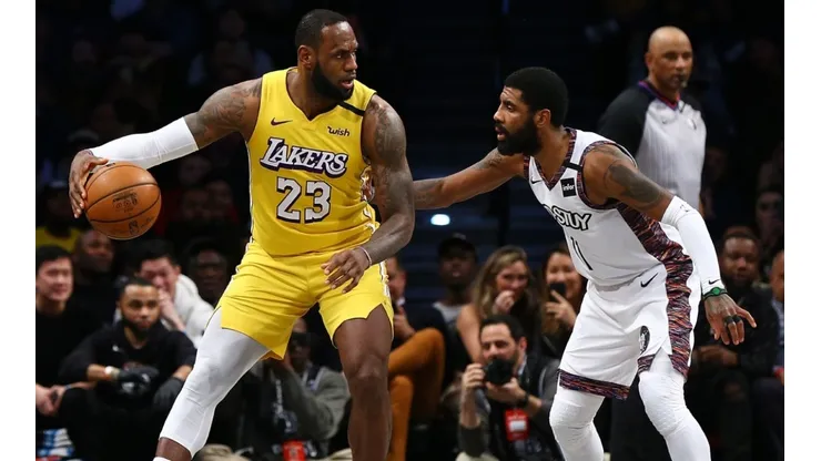 LeBron James against Kyrie Irving.