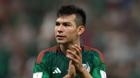 Hirving Lozano with Mexico during the Qatar 2022 World Cup