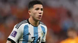 Enzo Fernandez with Argentina during the Qatar 2022 World Cup