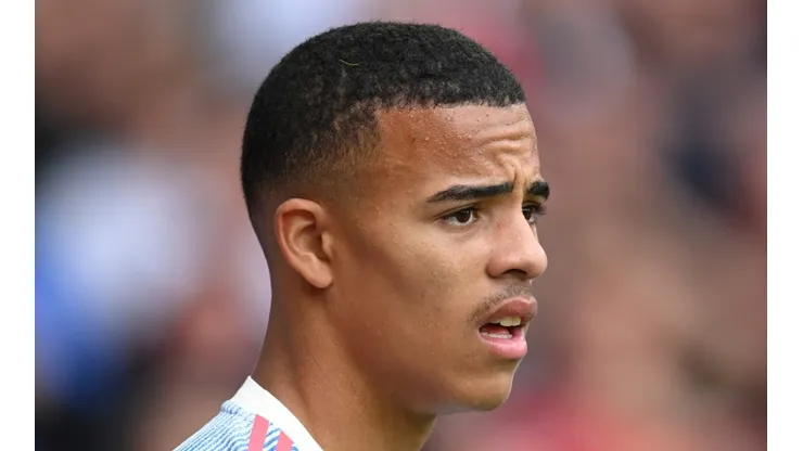 Mason Greenwood with Manchester United