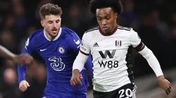 Mason Mount of Chelsea and Willian of Fulham