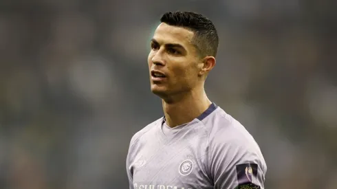 Cristiano Ronaldo with Al-Nassr during the Saudi Super Cup semifinals