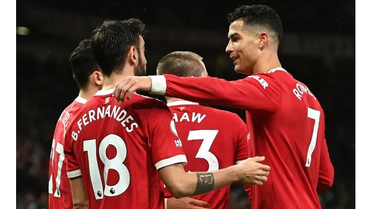 Bruno Fernandes and Cristiano Ronaldo