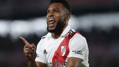 Miguel Borja of River Plate