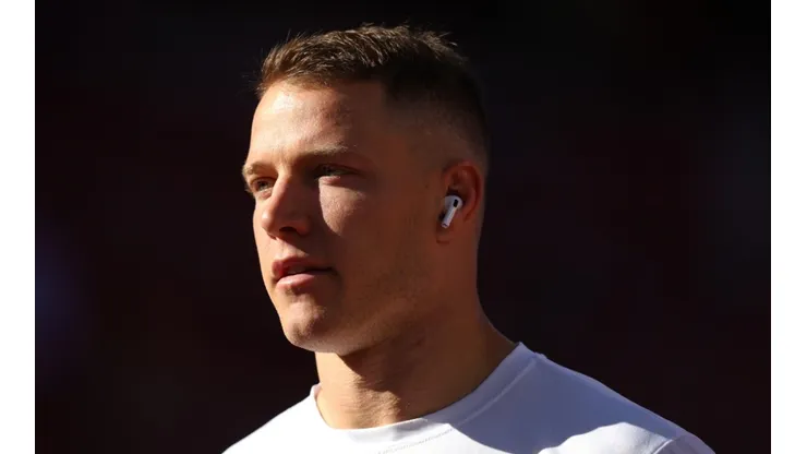 Christian McCaffrey running back of the San Francisco 49ers