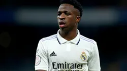 Vinicius Jr with Real Madrid during the match in Copa del Rey against Atletico Madrid