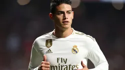 James Rodriguez playing for Real Madrid