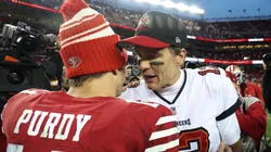 Brock Purdy (left), Tom Brady (right) - San Francisco 49ers vs. Tampa Bay Buccaneers - NFL 2022